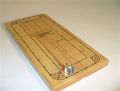 Cribbage - 4 Track Wood Board